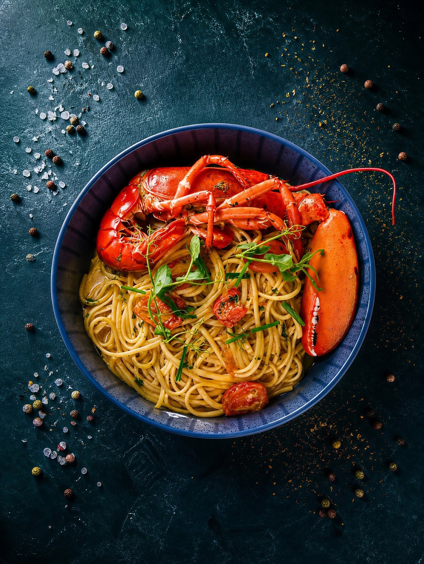 Lobster linguine at Calle Bistro Seafood, seafood restaurant in Sliema Malta