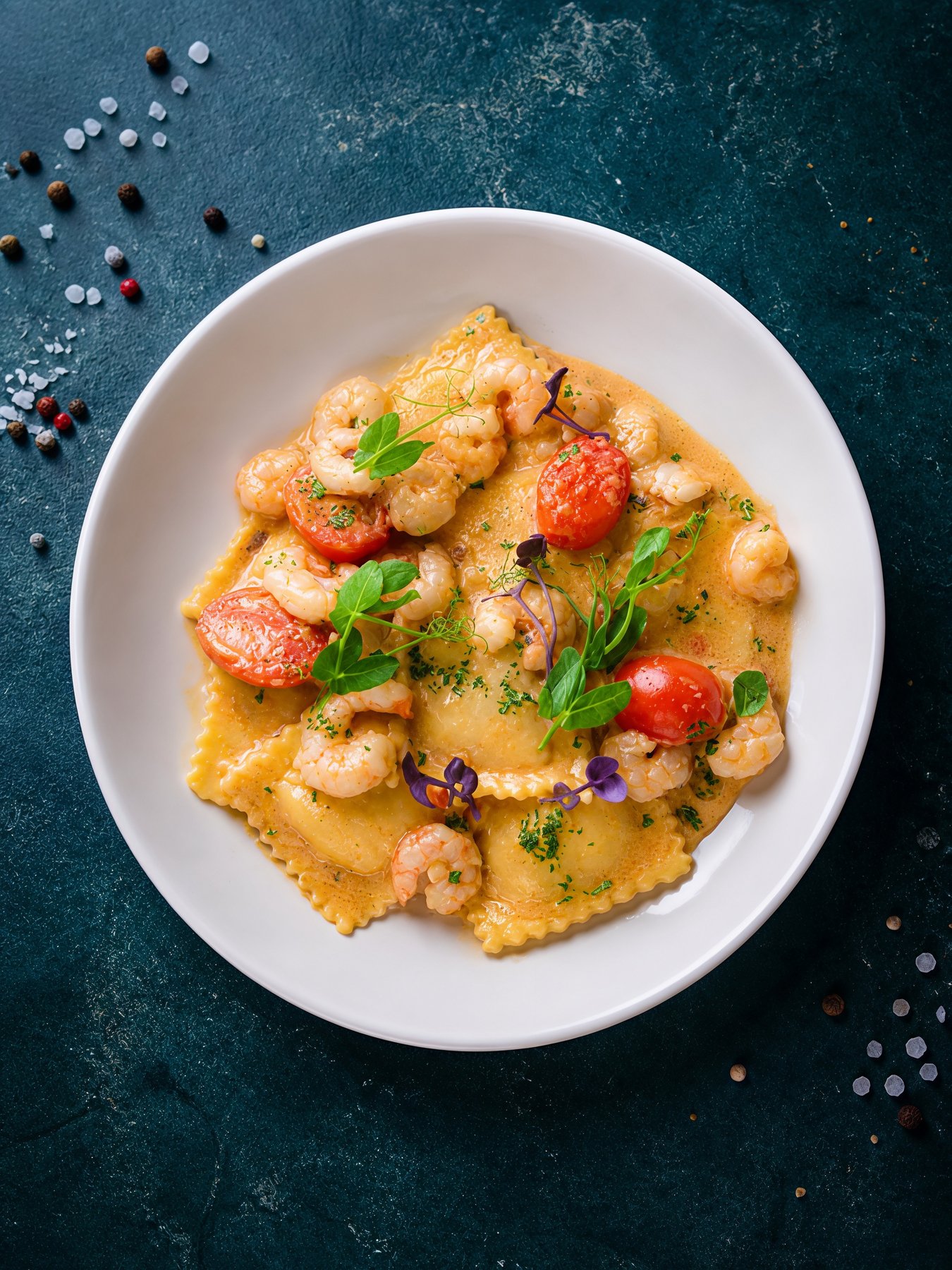 Lobster ravioli close-up at Calle Bistro, seafood restaurant Sliema Malta